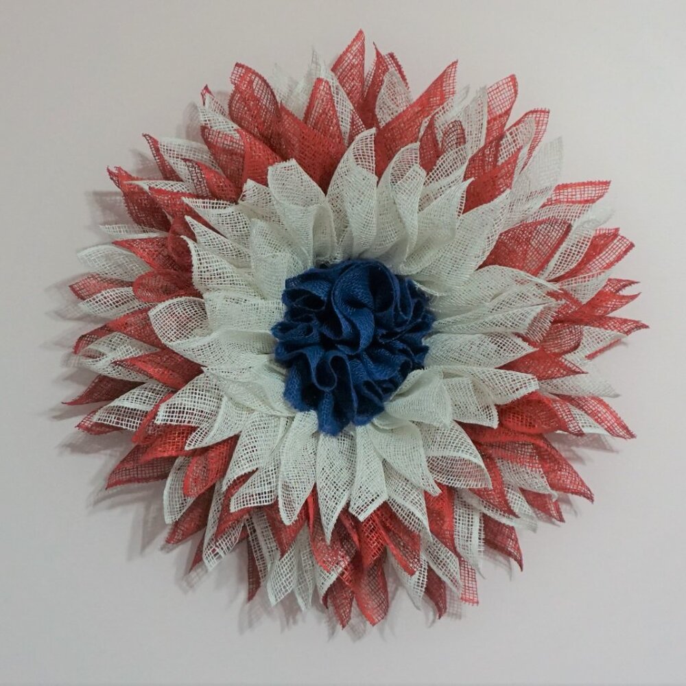 Red and White Summer Flower